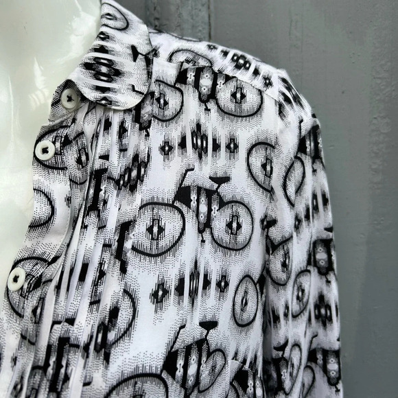 Maeve Anni Popover Blouse with Bicycles, size  2 - Picture 7 of 13